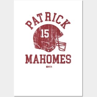 Patrick Mahomes Kansas City Helmet Font Posters and Art